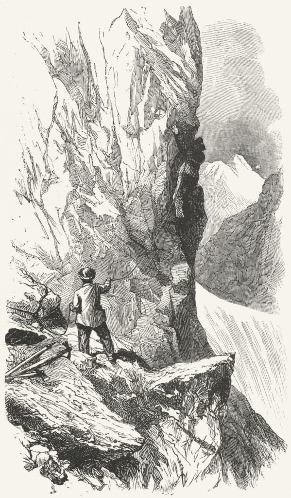 SWITZERLAND. Matterhorn 1891 old antique vintage print picture